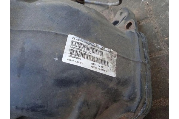Rear reducer MERCEDES BENZ GLE W166 A1663503800 2 1L diesel 2017 Car type passenger cars