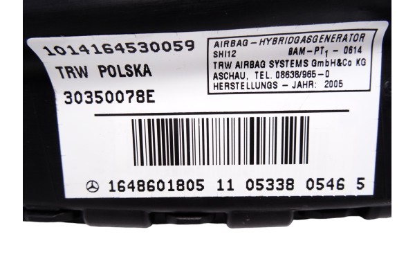 1648601805 AIRBAG LATERAL DERECHO MERCEDES-BENZ CLASE ML (BM 164)