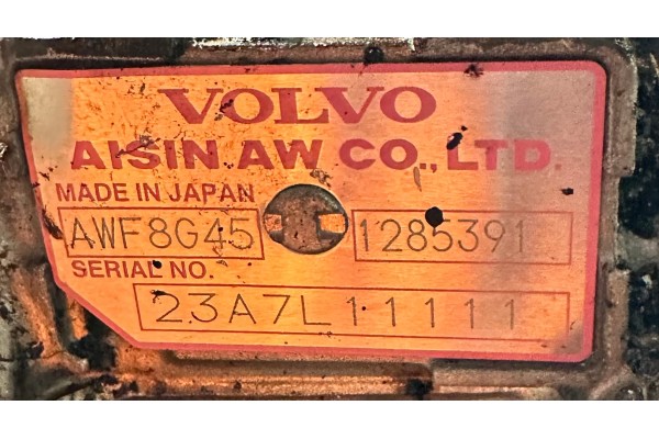 Jak nowa skrzynia biegow Volvo XC60 II B4 AWF8G45 1285391 Engine type diesel