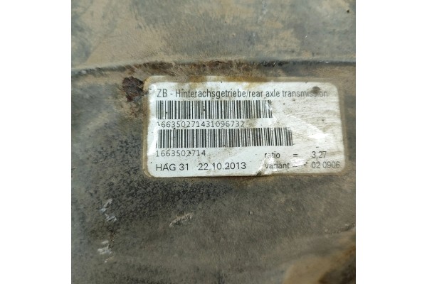 Diferencial trasero A1663502714 para MERCEDES-BENZ GL-CLASS (X166) (20