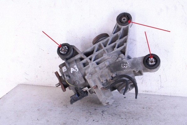 Rear reducer AUDI A3 8V1 8VK 0CQ525010F 2 0L gasoline 206kW 2015