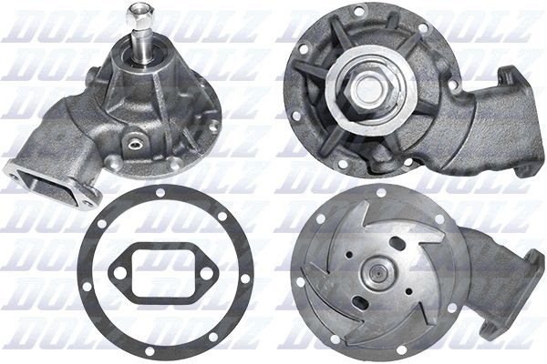 Coolant pump DOLZ R615 for RVI MAGNUM Catalog number of the part VIC 121662