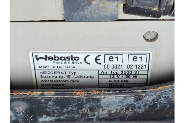WEBASTO DRY VW T5 TRANSPORTER MULTIVAN CARAVELLE COMPLETO