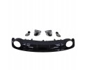 Rear bumper diffuser A6 C7 LIFT 15 18 RS6 look refill black gloss Quality of parts according to GVO Z replacement