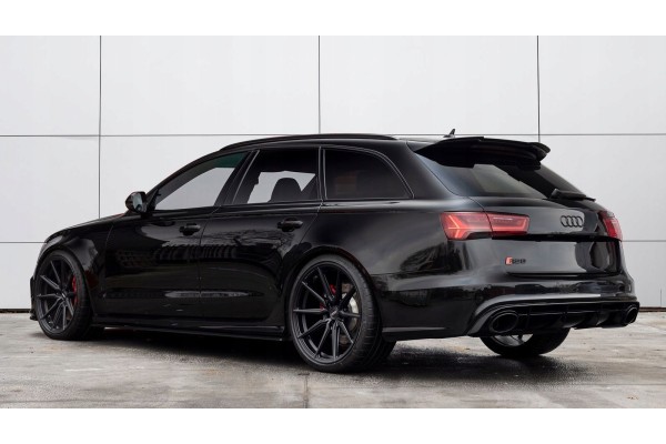 Rear bumper diffuser A6 C7 LIFT 15 18 RS6 look refill black gloss Version European