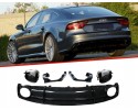 Rear bumper diffuser Audi A7 SLINE 15 18 RS look RS7 full black gloss