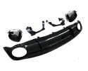 Rear bumper diffuser Audi A7 SLINE 15 18 RS look RS7 full black gloss Catalog number of the part ADZTA7LIFTSLINERS