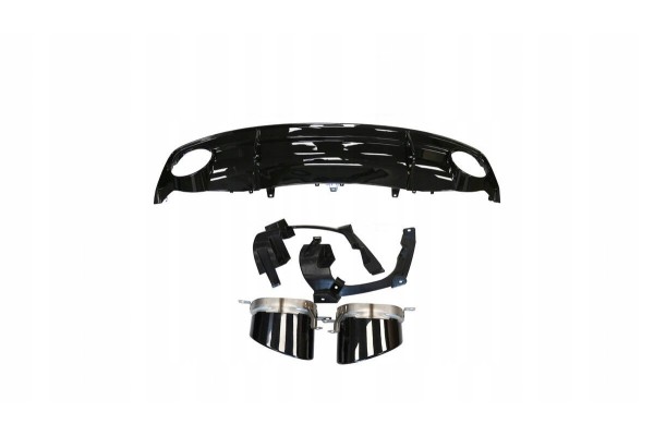 Rear bumper diffuser Audi A7 SLINE 15 18 RS look RS7 full black gloss Part manufacturer no brand