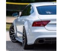 Rear bumper diffuser Audi A7 SLINE 15 18 RS look RS7 full black gloss Customs tariff code 87082990
