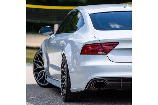 Rear bumper diffuser Audi A7 SLINE 15 18 RS look RS7 full black gloss Customs tariff code 87082990