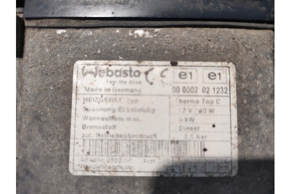 CITROEN C8 PEUGEOT 807 FIAT ULYSSE PHEDRA HIT II WEBASTO 0000020021232 Catalog number of the part 000002021232 TRAFIC