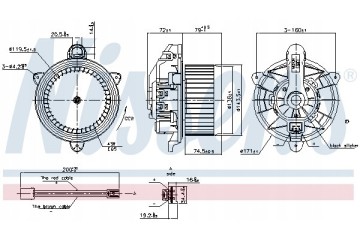 Indoor fan NISSENS 87559 EAN GTIN 5707286433588