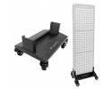 STAND FOR LED PANEL INSPORTLINE LUSTAR ON WHEELS WITH BRAKE BLACK