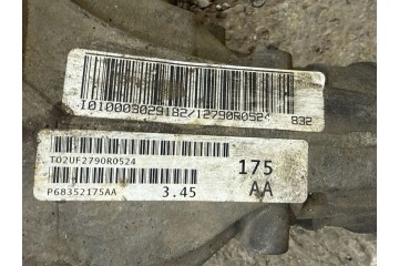 2021 Dodge Durango Front Differential 68352175AA Catalog number of substitutes T010003029