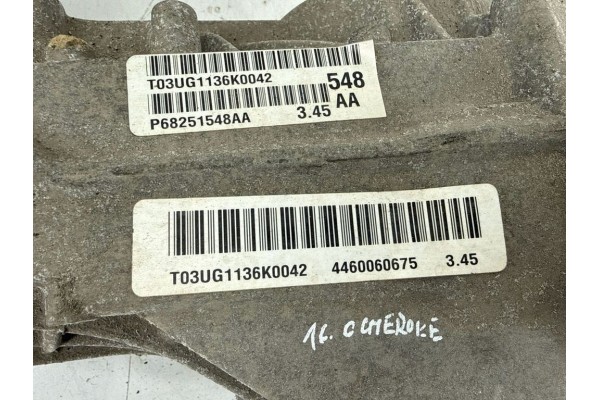 2016 Jeep Grand Cherokee Rear Differential 68251548AA Catalog number of substitutes P68251548AA