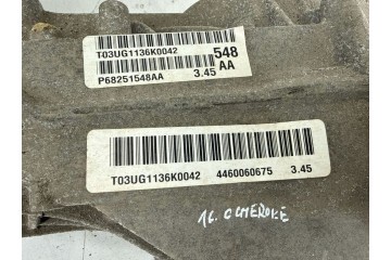 2016 Jeep Grand Cherokee Rear Differential 68251548AA Catalog number of substitutes P68251548AA
