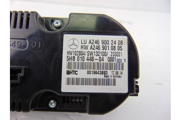 A2469002408  MANDO CLIMATIZADOR MERCEDES-BENZ CLASE A (BM 176) A 180 CDI BlueEfficiency (176.012) 2014 A2469002408 189750 MERCED