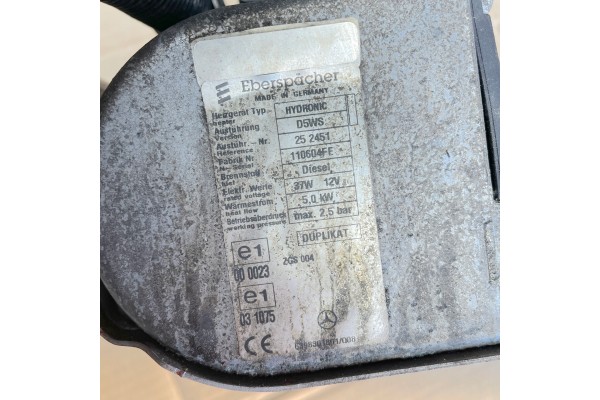 MERCEDES W639 VIANO LIFT 3 0CDI Webasto Parking Heating 6394461729 Catalog number of the part 6394461729 6398301861
