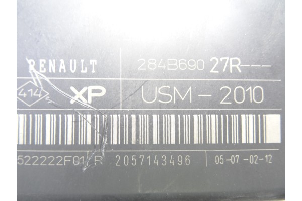 284B69027R CAJA RELES / FUSIBLES RENAULT MEGANE III COUPE Dynamique 2012 284B69027R 211109 RENAULT - 1