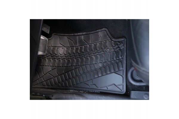 JEEP WRANGLER 2007 2013 JKU 4d Rubber Rug Set Catalog number of the part NOM AC074 4D