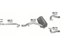 Silencer final tubes cover Ford Kuga I capacity 2 0 TDCi Catalog number of the part 08 72 08 73 08 74