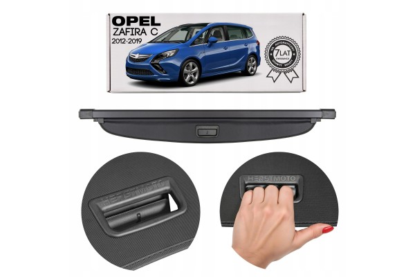 OPEL ZAFIRA C III TOURER 5OS 7OS 2012 2019 ROLLER BLIND BLACK 20893078