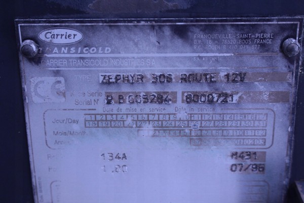 Unidad de Refrigeración Carrier Zephyr 306 Route