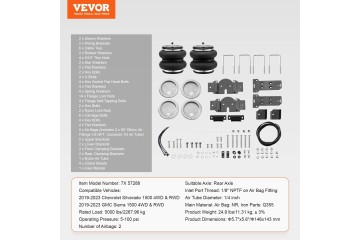 Suspensión de aire 2 piezas para Chevrolet Silverado GMC 2019-2023