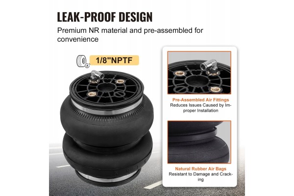 Air suspension kit VEVOR 7X 57538 load capacity 2268 kg Car type buses