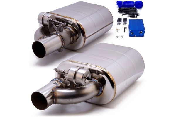 ACTIVE END SILENCERS WITH SOUND ADJUSTMENT THROTTLE SPORTS 3 76mm