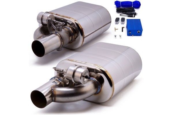 ACTIVE END SILENCERS WITH SOUND CONTROL THROTTLE SPORTS 2 5 63mm