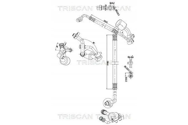 AIR CONDITIONING CABLE 9010 24009 TRISCAN Packaging status original