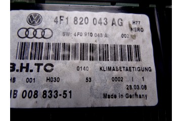 4F1820043AG MANDO CLIMATIZADOR AUDI A6 ALLROAD QUATTRO (4FH) 2.7 TDI  Quattro 2008 4F1820043AG 210392 AUDI - 4