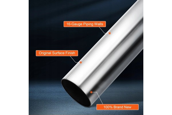 Tubo de Escape Universal Diámetro 5,72 cm Grosor de Pared 0,15 cm Tubo