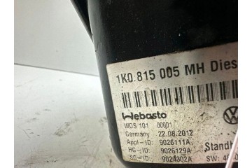 Calefactor de estacionamiento Webasto AUDI A3 8P 1.6FSI 1K0815005DN