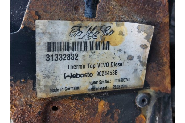 WEBASTO PARKING HEATER VOLVO V60 AND 1 6 D DIESEL 31332882 31332521 Part manufacturer Volvo OE
