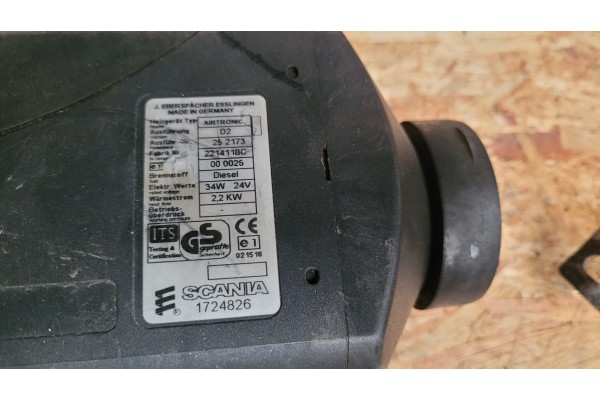 PARKING HEATER SCANIA WEBASTO EBERSPACHER D2 1724826 Catalog number of the part 1724826 D2