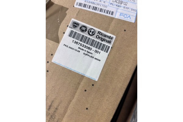 Cooler Fiat Ducato III FL 2 0 116 HP 2014 2023 OE 1367533080 Part manufacturer Fiat OE