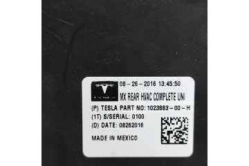 Calefactor interior para TESLA MODEL X 1050969-00-C, F00S3B2539, 10238