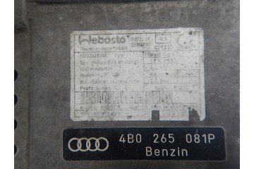 AUDI A6 C5 3 0 ASN PETROL WEBASTO PARKING HEATER 4B0265081P ORIGINAL Catalog number of the original 4B0265081P 4B0919719A 4D0909