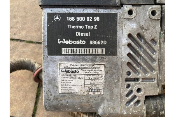 WET OVEN WEBASTO 12V THERMO TOP WITH 5KW PUMP Catalog number of the part 88662D