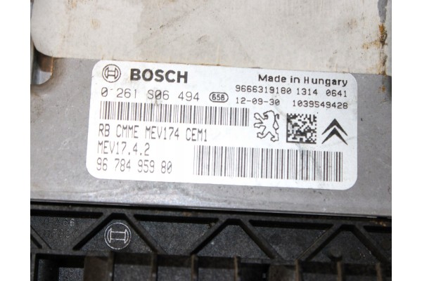 Motor de gasolina PEUGEOT 308 1.6 5F01/BOX AUTOMÁTICO 20TS28/CONTROLAD