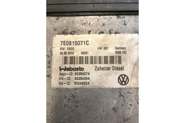 Calefactor Estacionario Webasto T5 Lift California 7E0815071C