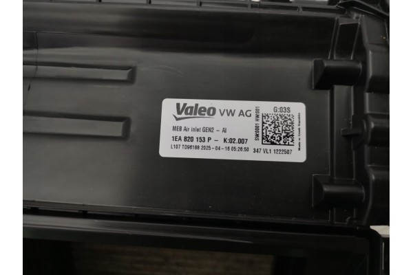 Heater blower fan VW ID 4 1EA820153P New Original Catalog number of the part 1EA820153P DWP533727OE