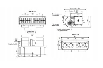 Water heater 12 V 12KW 700mh D45 Part manufacturer Siroco