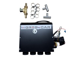 SET BLACK WATER HEATER D4 4 3 KW 12V WITH SOLENOID VALVE