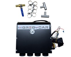 SET BLACK WATER HEATER D4 4 3 KW 12V WITH VALVE