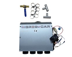 SET GREY WATER HEATER D4 4 3 KW 12V WITH VALVE