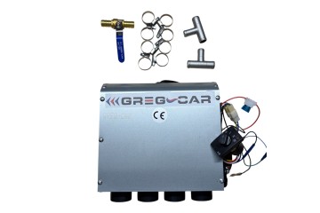 SET GREY WATER HEATER D4 4 3 KW 12V WITH VALVE