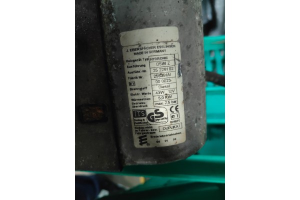 WEBASTO PARKING HEATER EBERSPACHER 5KW DIESE Part manufacturer Eberspaecher